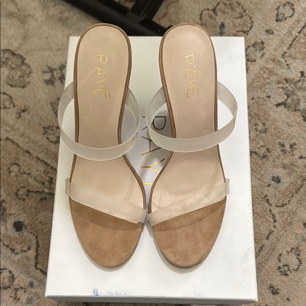 RAYE Tidal Tan Wedge Sandals - Picture 6 of 10